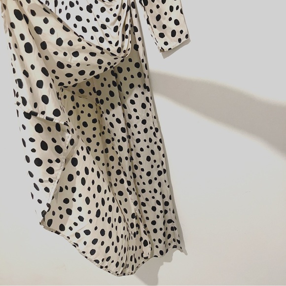 Reformation • Carmelina Silk Dress in Ink Blot - Picture 12 of 16